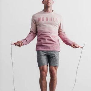Nobull New MEN'S OMBRÉ CREW SWEATSHIRT DUSTY ROSE M